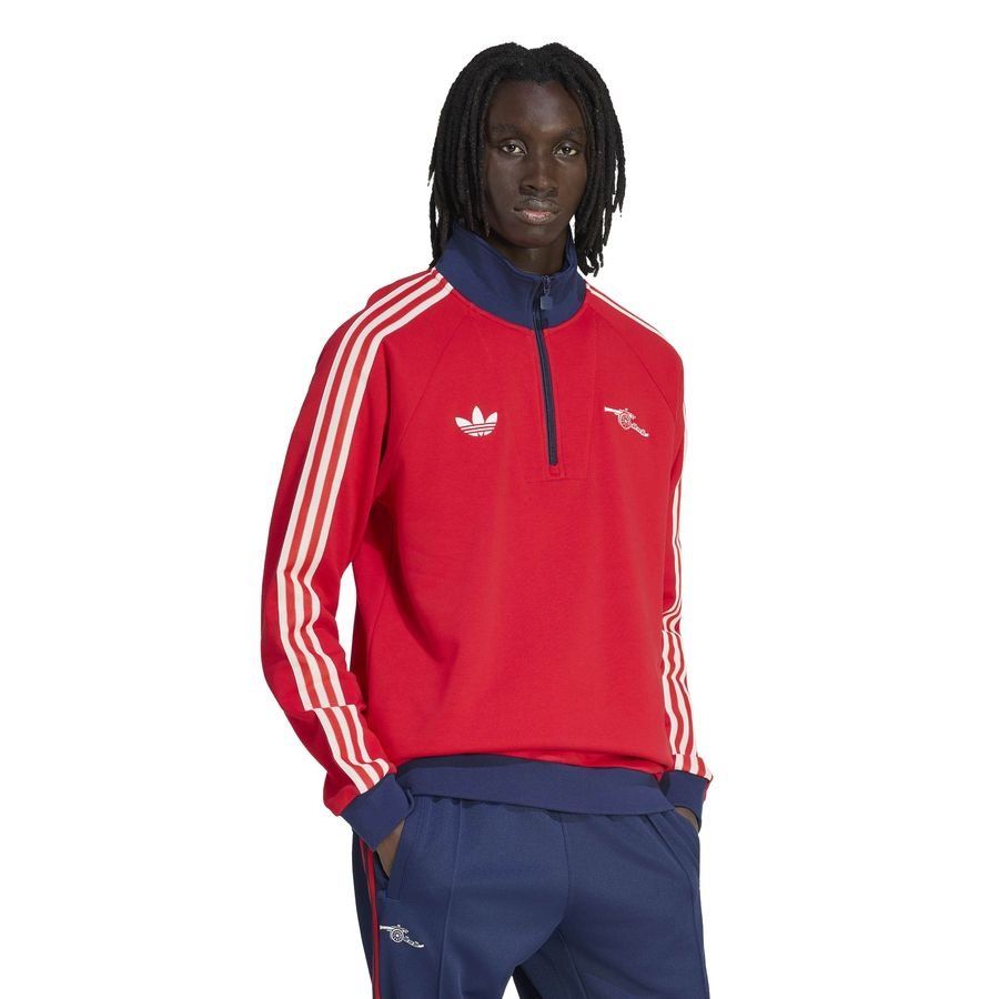 Arsenal Track Top OG Half Zip - Better Scarlet - Men's-SoccerKits Hub | Buy Soccer Jerseys Online